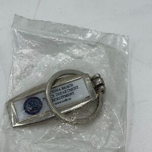New Daytona Beach FL Police Department Recruitment Metal Key Chain Ring